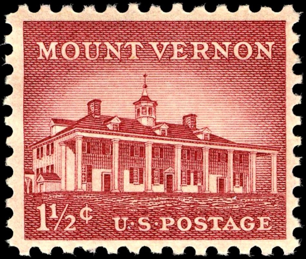 1 1/2c Mount Vernon Briefmarke (1956) bestimmen
